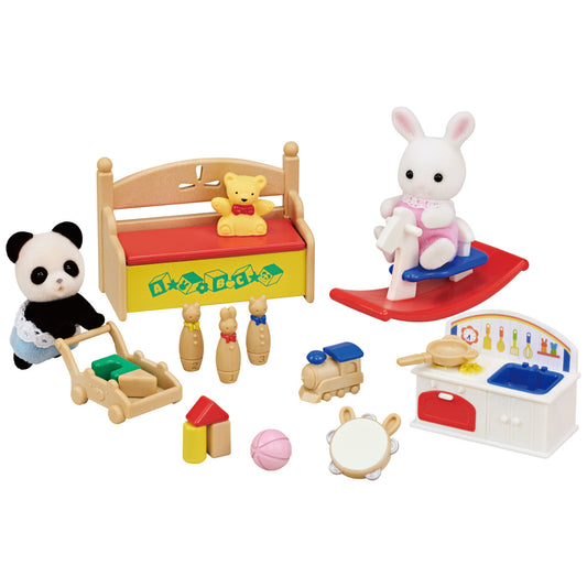Calico Critters Baby's Toy Box - Snow Rabbit & Panda Babies