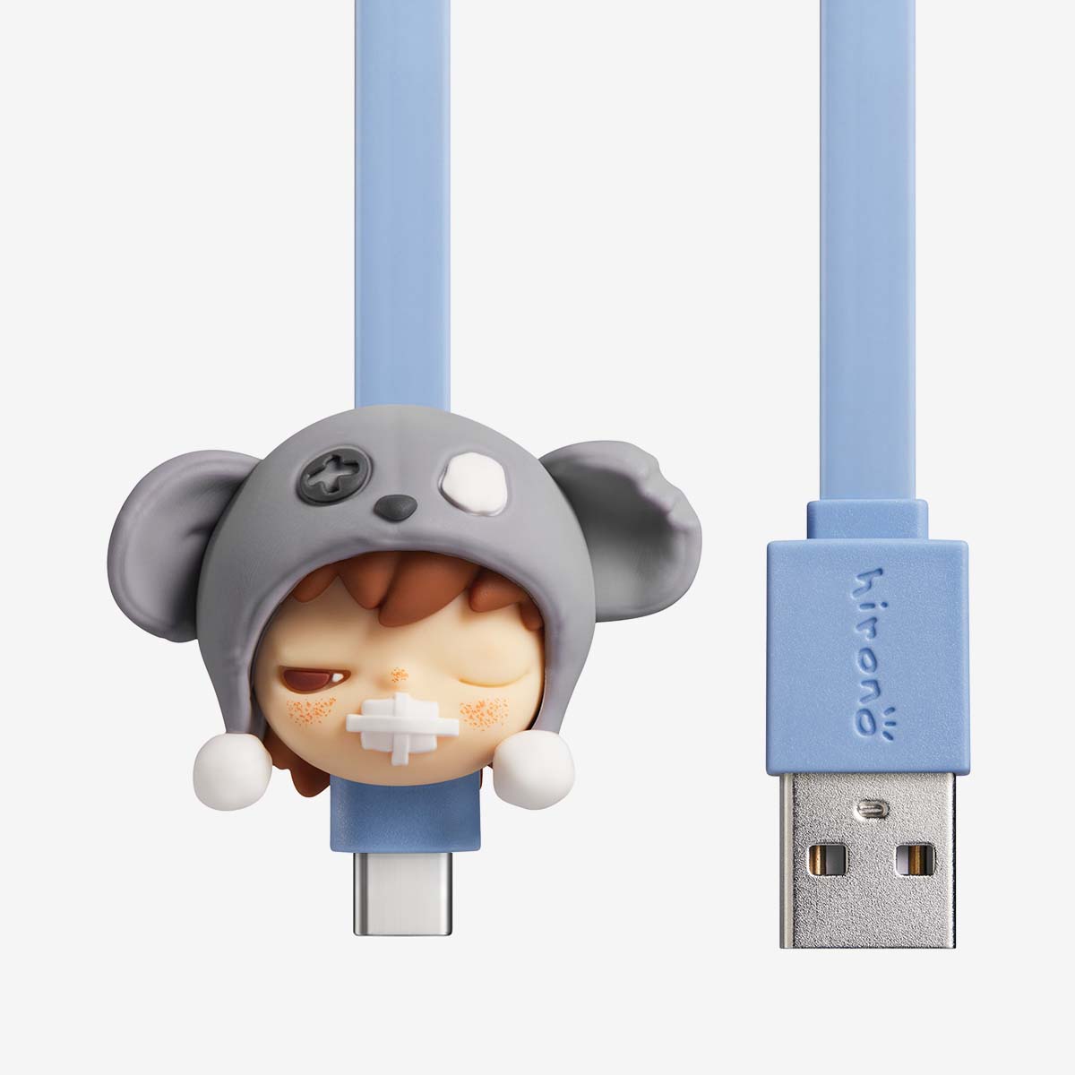 【New】Pop Mart HIRONO Mime Series Cable Blind Box (Type C-USB)