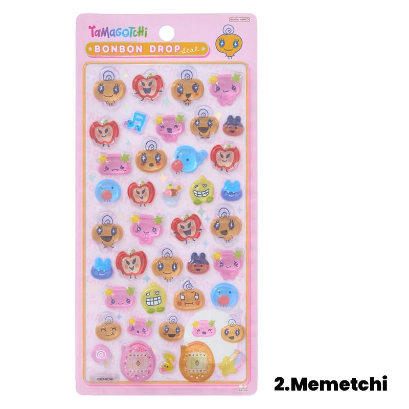 正規品　Tamagotchi Bonbon Drop シール 4シートセット Bonbon Drop Sun Star Sticker Tamagotchi Memetchi – Kouhigh Toys
