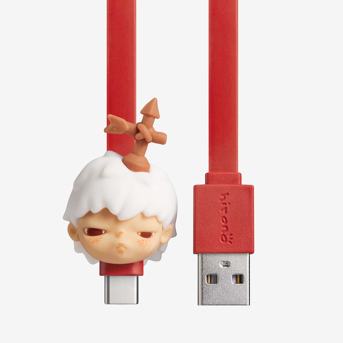 【New】Pop Mart HIRONO Mime Series Cable Blind Box (Type C-USB)