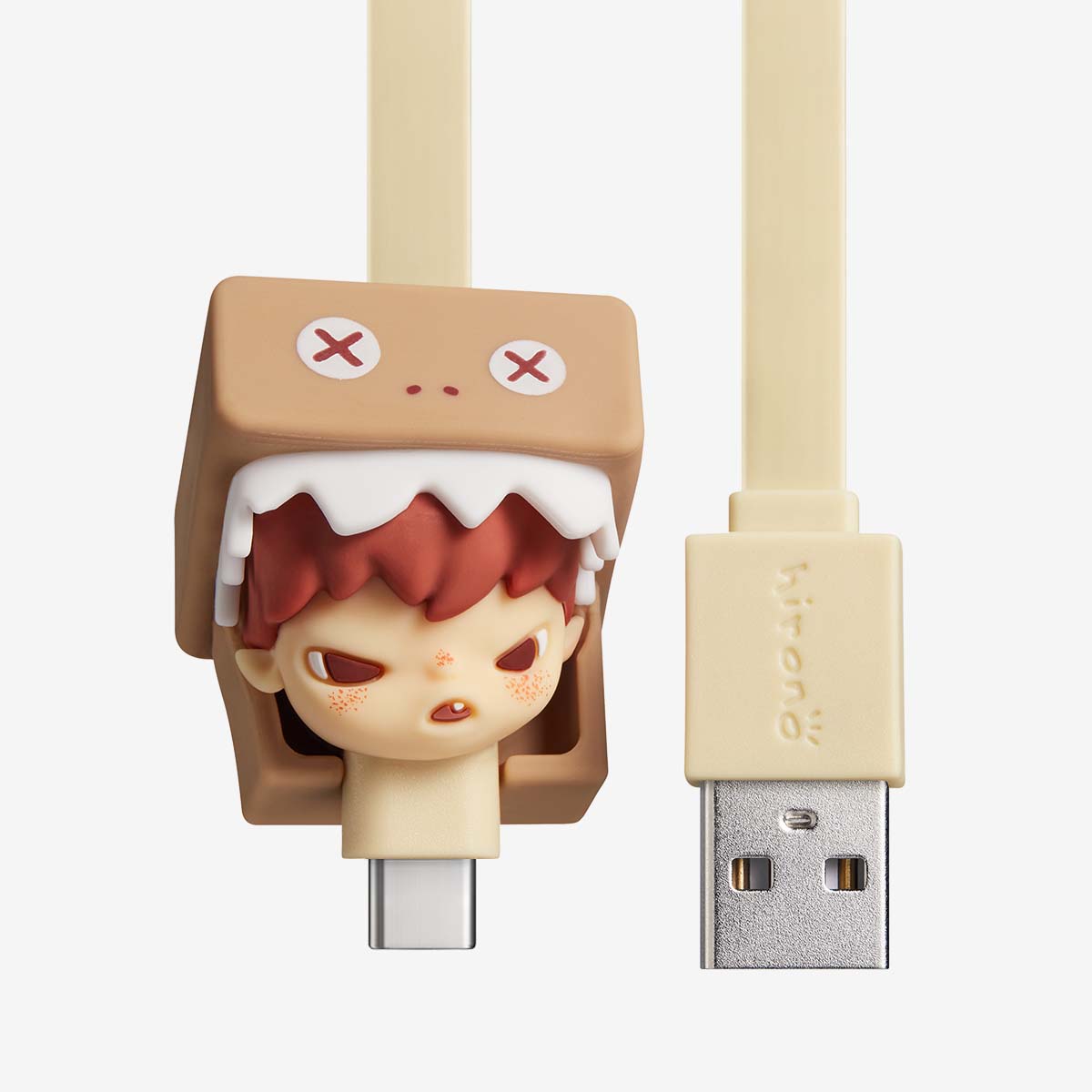 【New】Pop Mart HIRONO Mime Series Cable Blind Box (Type C-USB)
