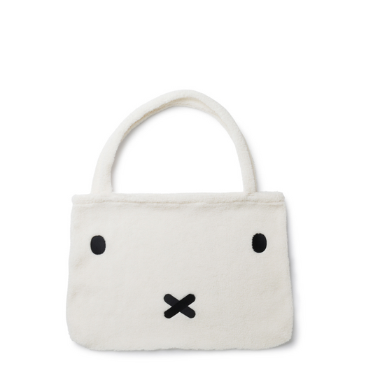 Miffy Bon Ton Plush Shopping Bag 100% Recycled White Teddy 24"