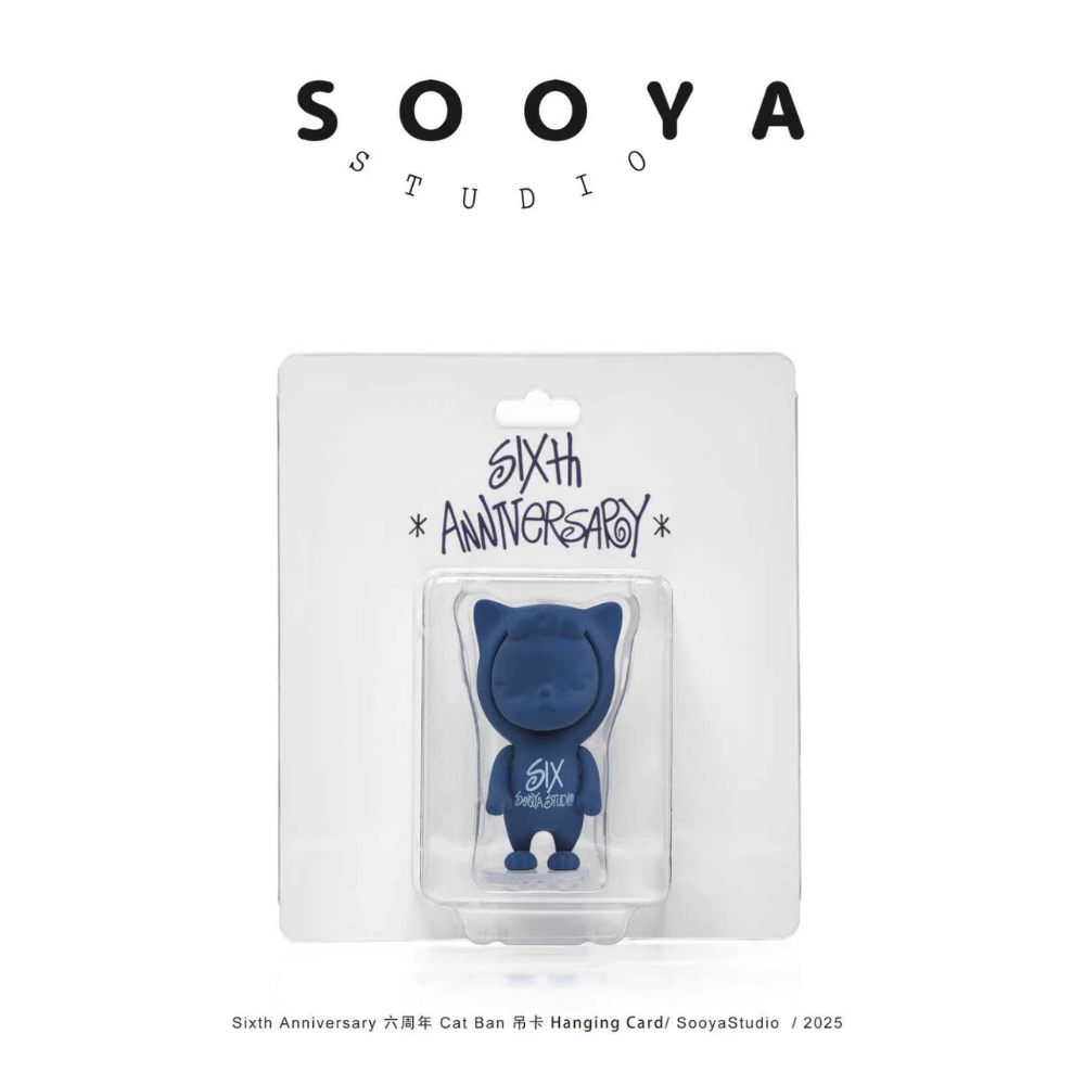 【Mini】Sooya Studio Sixth Anniversary Cat Ban Hanging Card