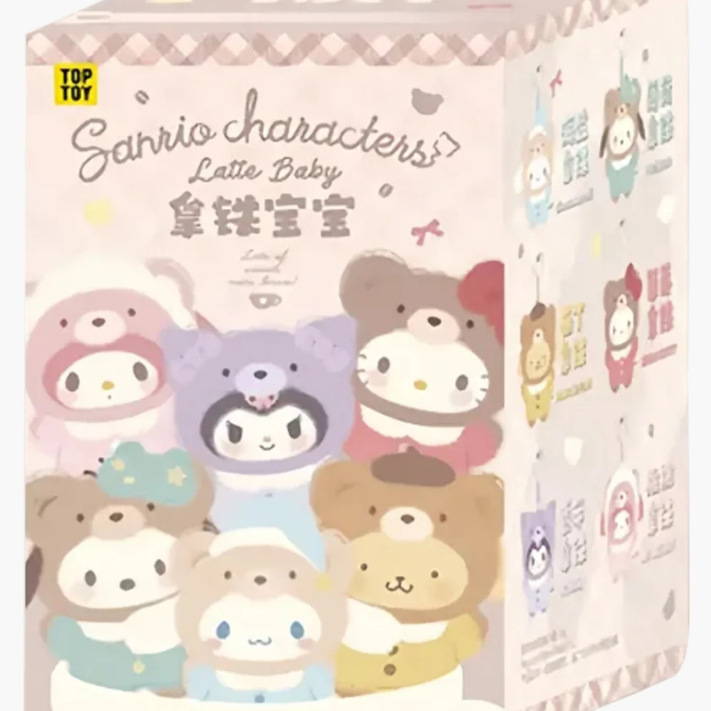 【NEW】TOP TOY Sanrio Latte Baby Series Vinyl Face Plush