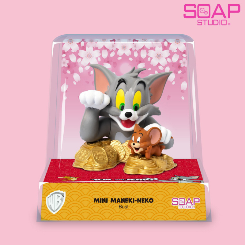 Soap Studio Tom and Jerry - Mini Maneki-Neko Bust Figure
