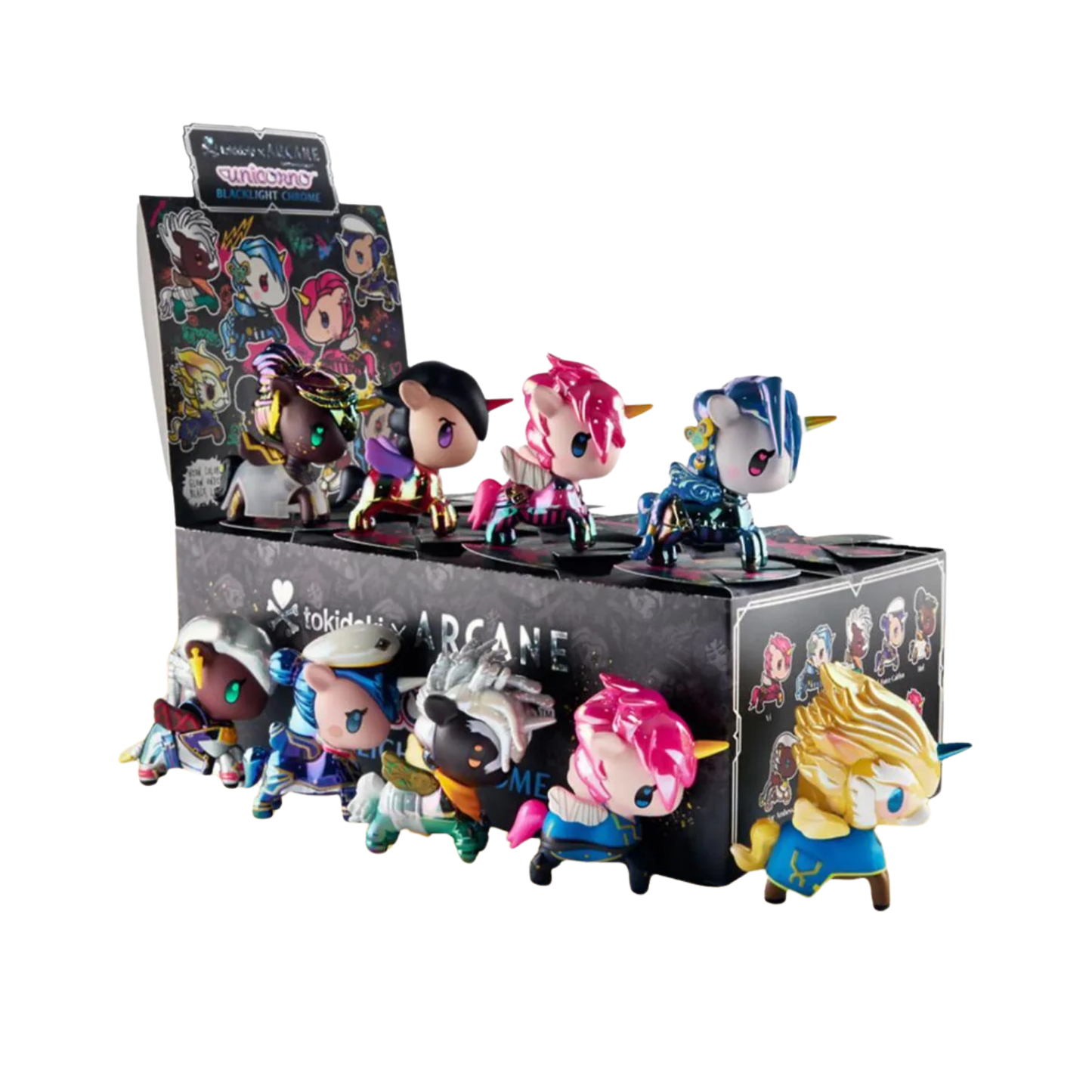 Tokidoki Arcane Unicorno Black Light Chrome Blind Box