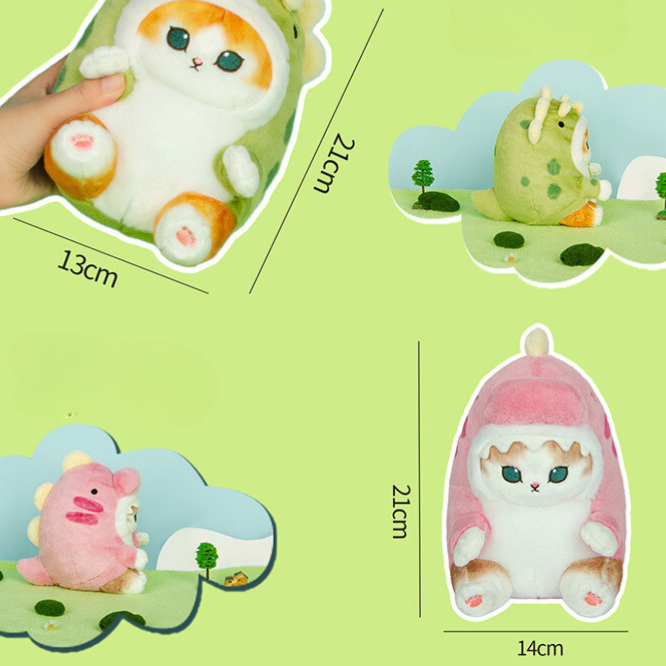 Mofusand: Jurassic Series Plushies (20cm/9in_3Styles)