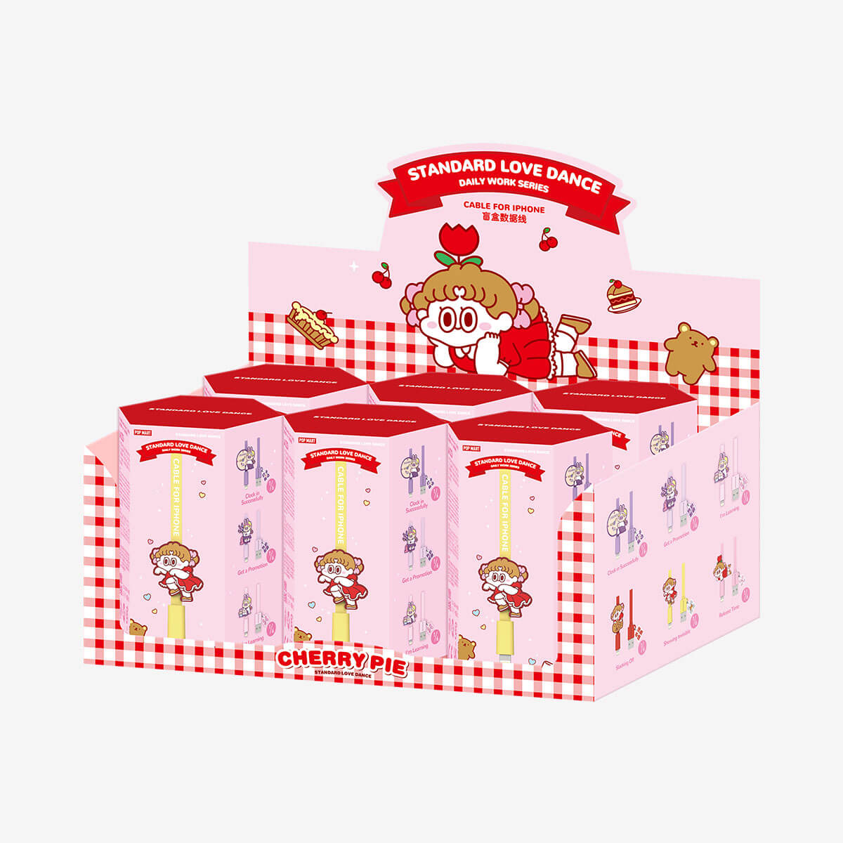 Pop Mart Standard Love Dance Daily Work Series iPhone Cable Blind Box