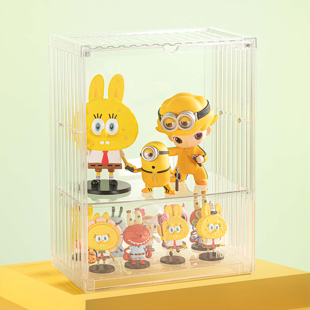 Pop Mart 400% POP Clear Blind Box Display Case