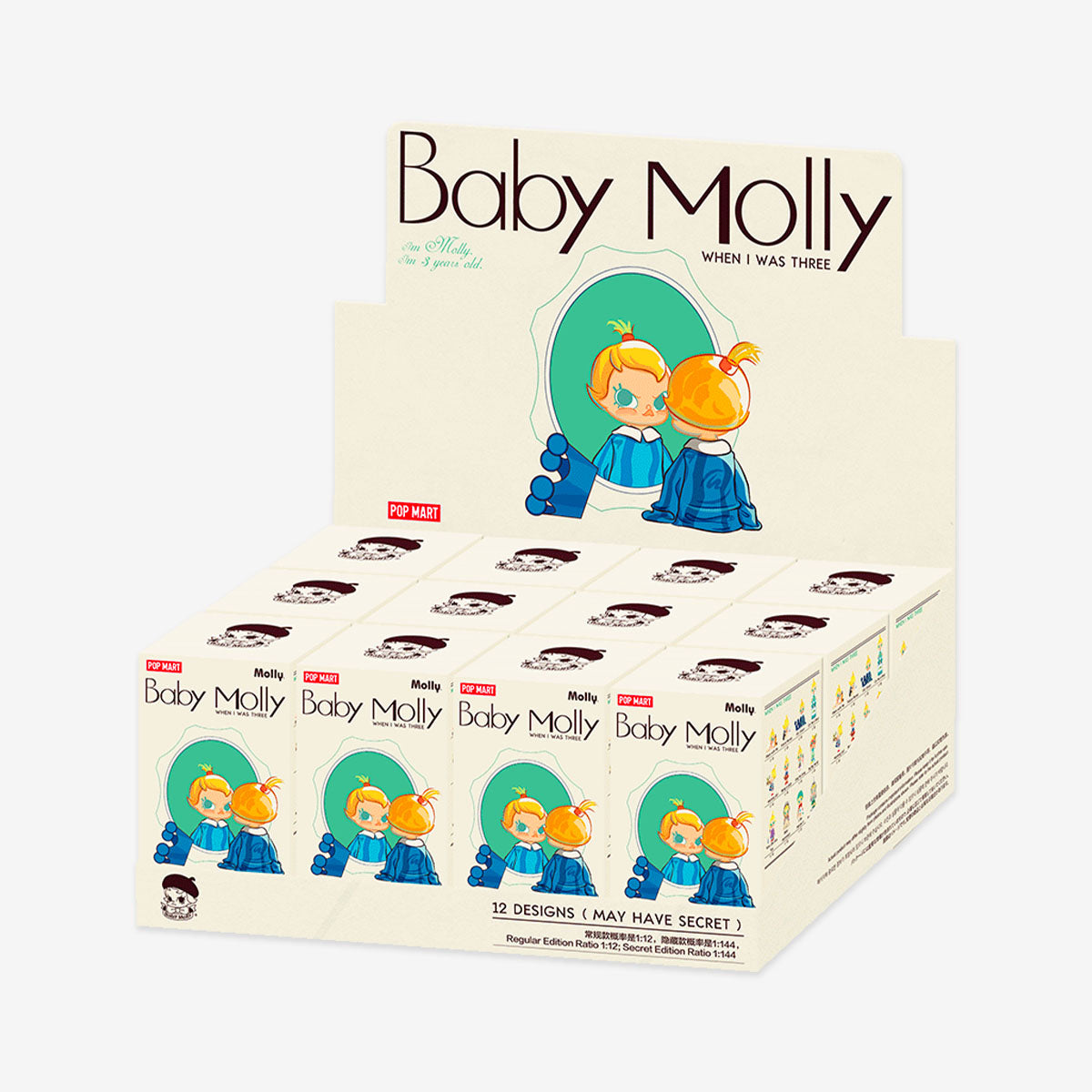 POP MART Baby Molly When I was Three!Series Figures