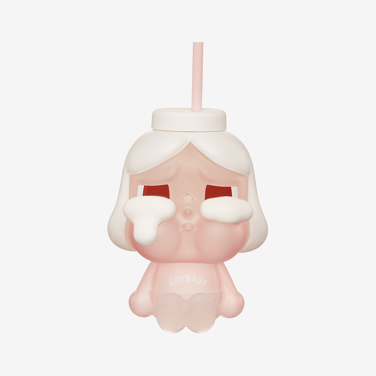 POP MART CRYBABY Crying Again Series-Plush Straw Cup (I'LL GIVE YOU ALL MY LOVE)