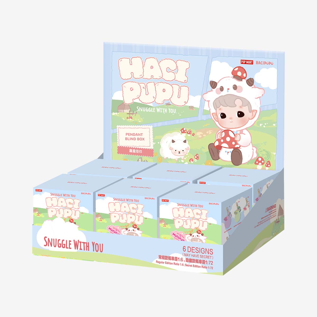 【NEW】POP MART HACIPUPU Snuggle With You Series-Pendant Blind Box