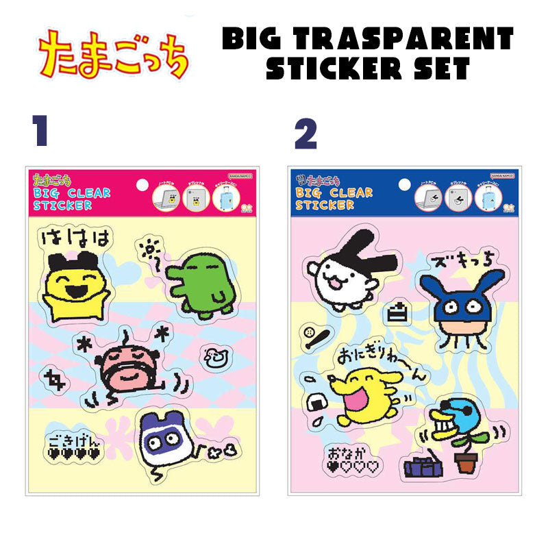 Bandai Sun Star Tamagotchi Big Clear Sticker B