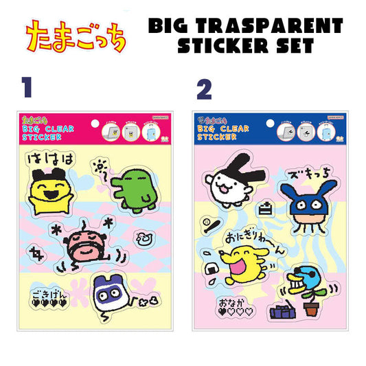 Bandai Sun Star Tamagotchi Big Clear Sticker A