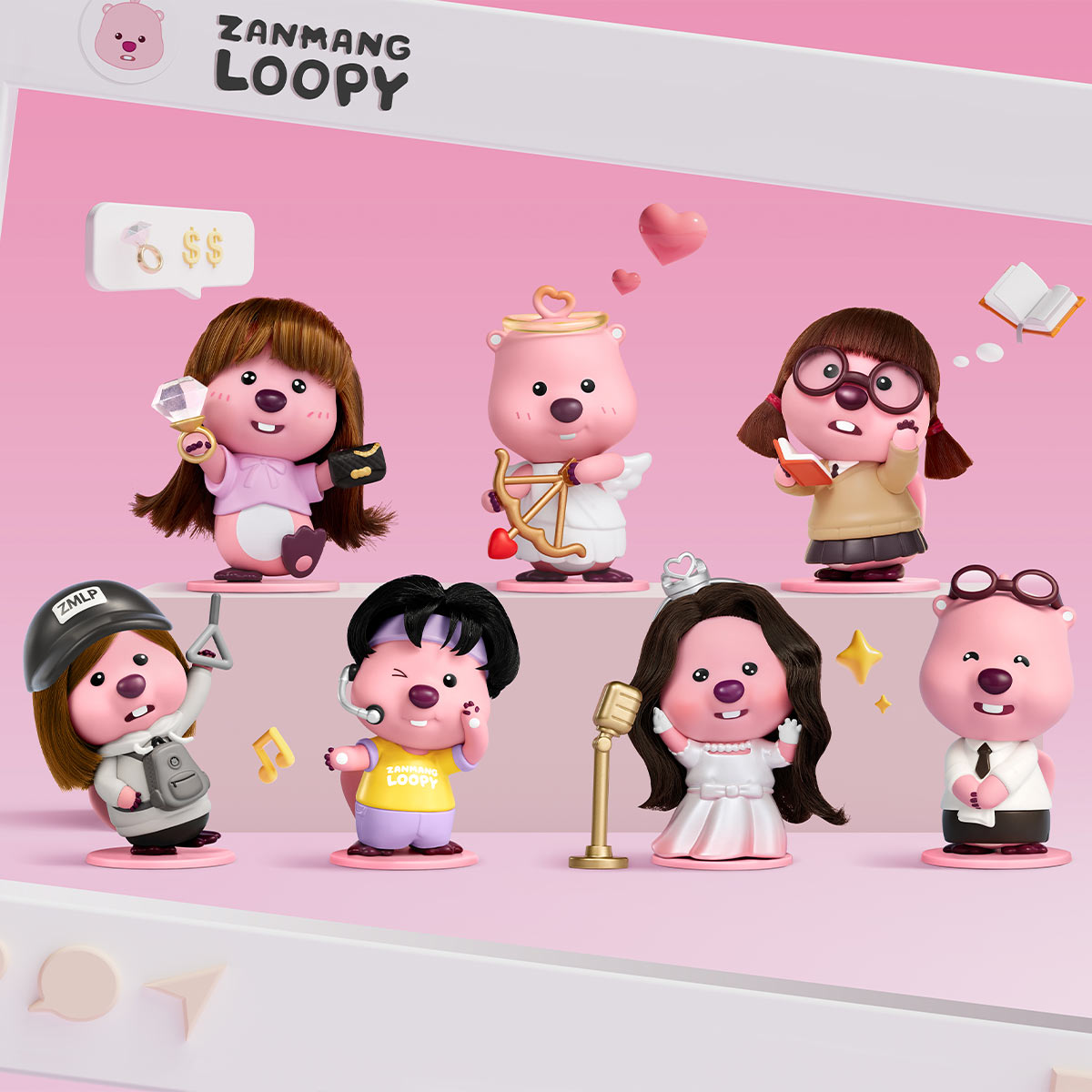 【NEW】POP MART ZANMANG LOOPY’s Moments Series Figures