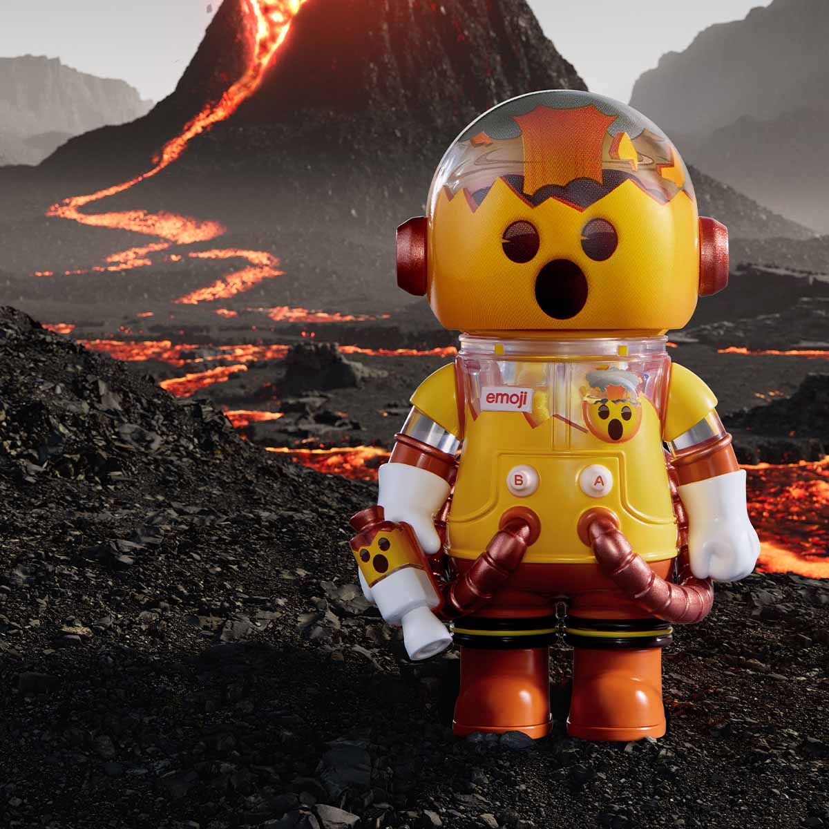 MEGA SPACE MOLLY 100% × emoji™ Series