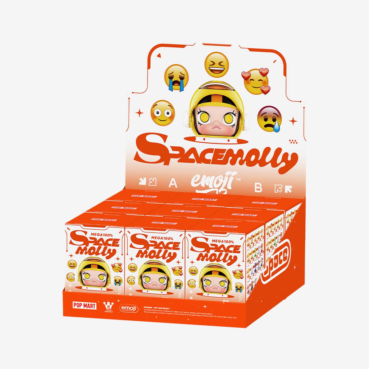 MEGA SPACE MOLLY 100% × emoji™ Series