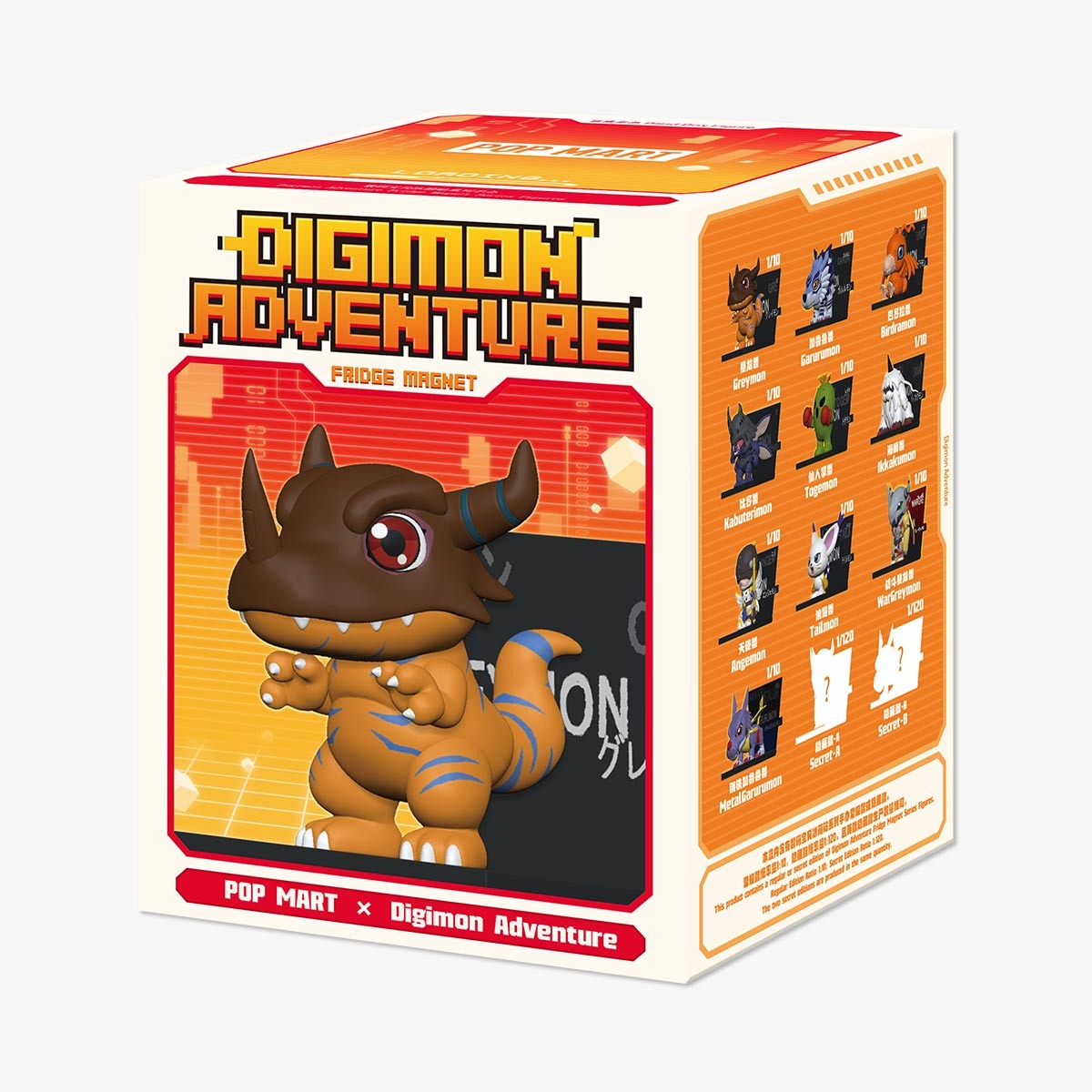 POP MART Digimon Adventure Fridge Magnet Series Figures