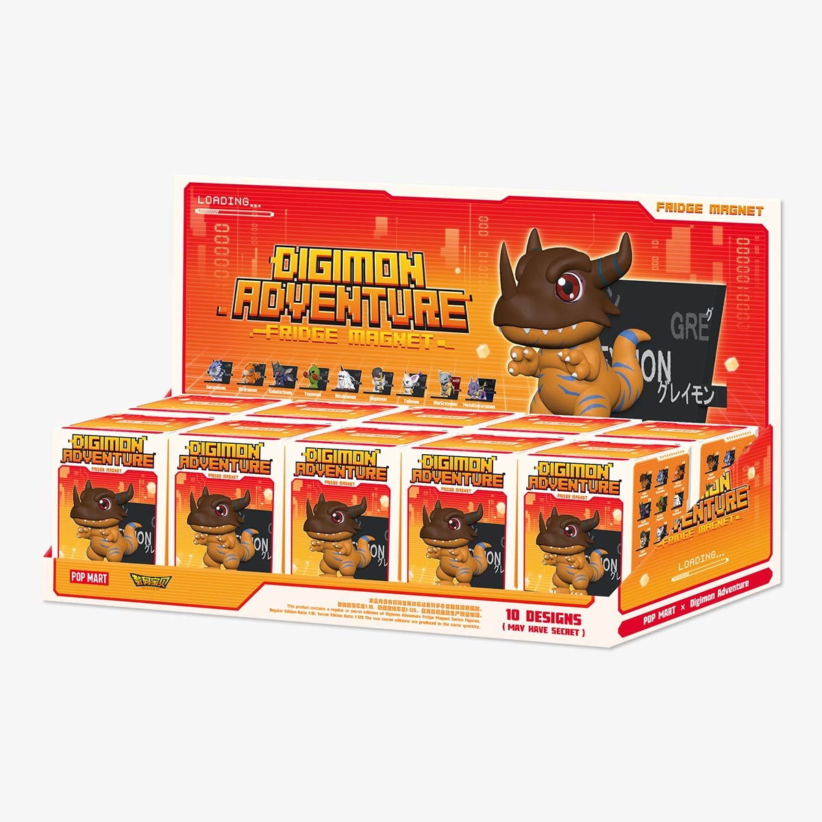 POP MART Digimon Adventure Fridge Magnet Series Figures