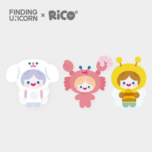 FINDING UNICORN CELL RiCO Happy Fluffy Series Plush Blind Box