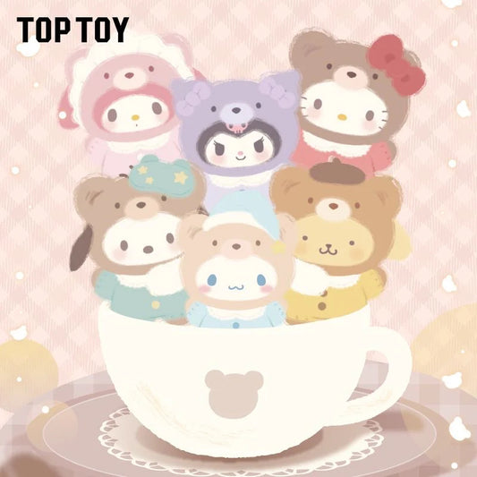 TOP TOY Sanrio Latte Baby Series Vinyl Face Plush