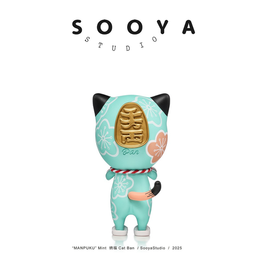 γMiniγSooya Studio Limited "Manpuku" Mint Cat Ban