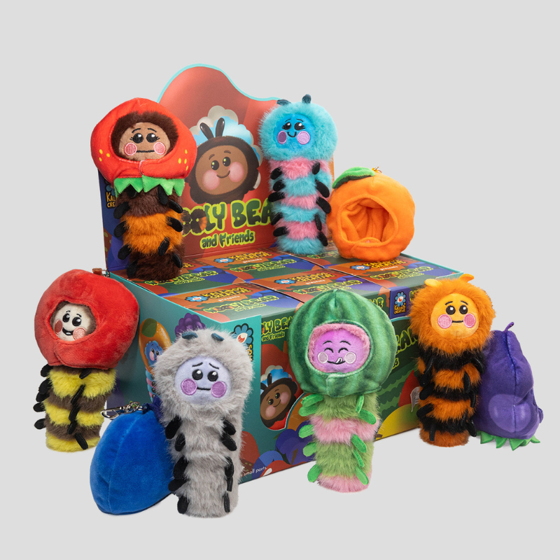 Kaleidos Creative Wooly Bear and Friends Plush Keychain Blind Box