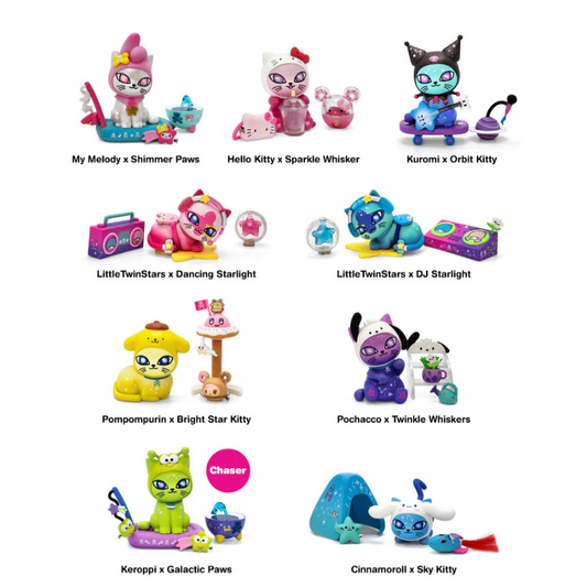 Tokidoki x Hello Kitty and Friends Galactic Cats Blind Box