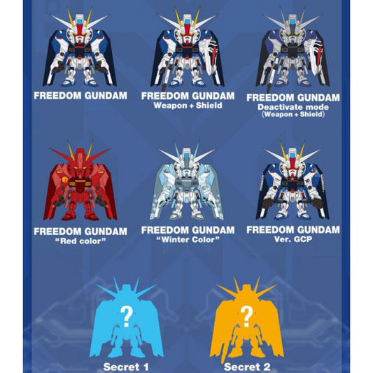 Bandai Namco QMSV Mini Freedom Gundam Series Blind Box