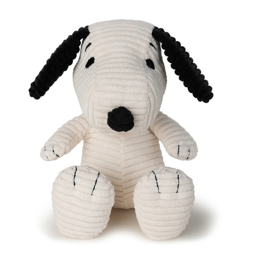 PEANUTS SNOOPY ECO Corduroy Cream 7.5" Plush