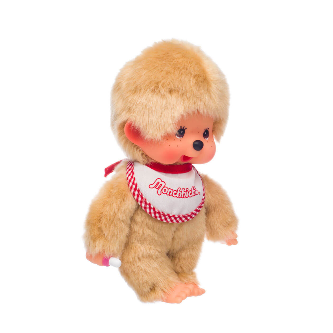 Monchhichi Beige Boy With Bib - Small