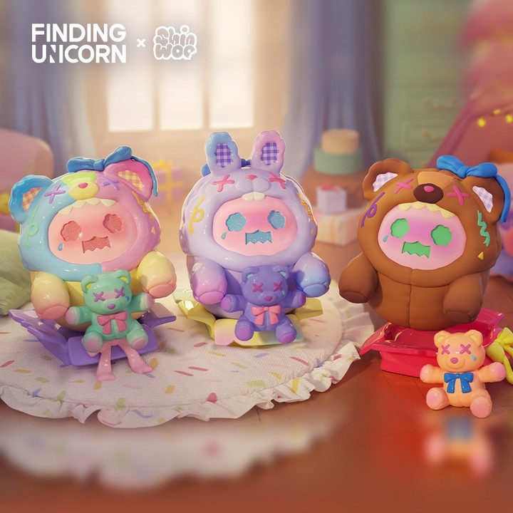 F.UN ShinWoo 150% Baby Ghost Bear Blind Figure