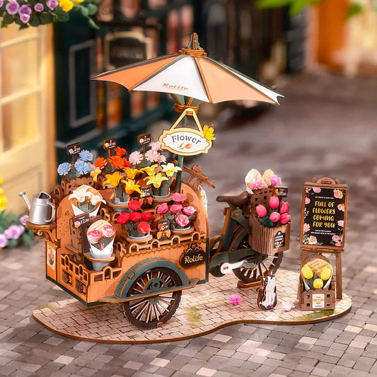 Rolife Blossom Cart 3D Wooden Puzzle