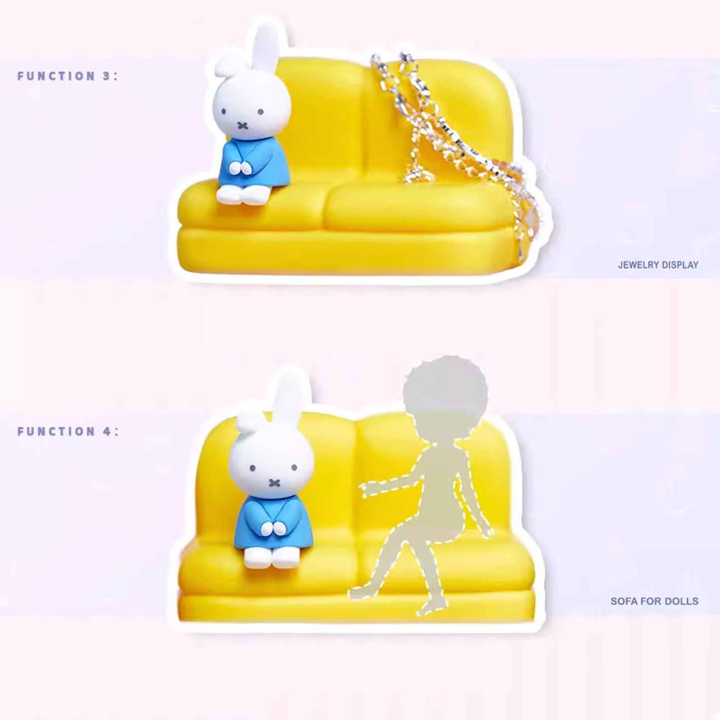 Miffy Sofa Series Phone Stand Blind Box Figure