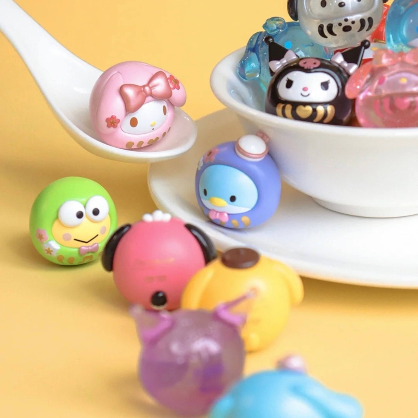 【Restock】Top Toy Sanrio Characters Mini Daruma Beans Blind Bag Random Style (5 in 1)