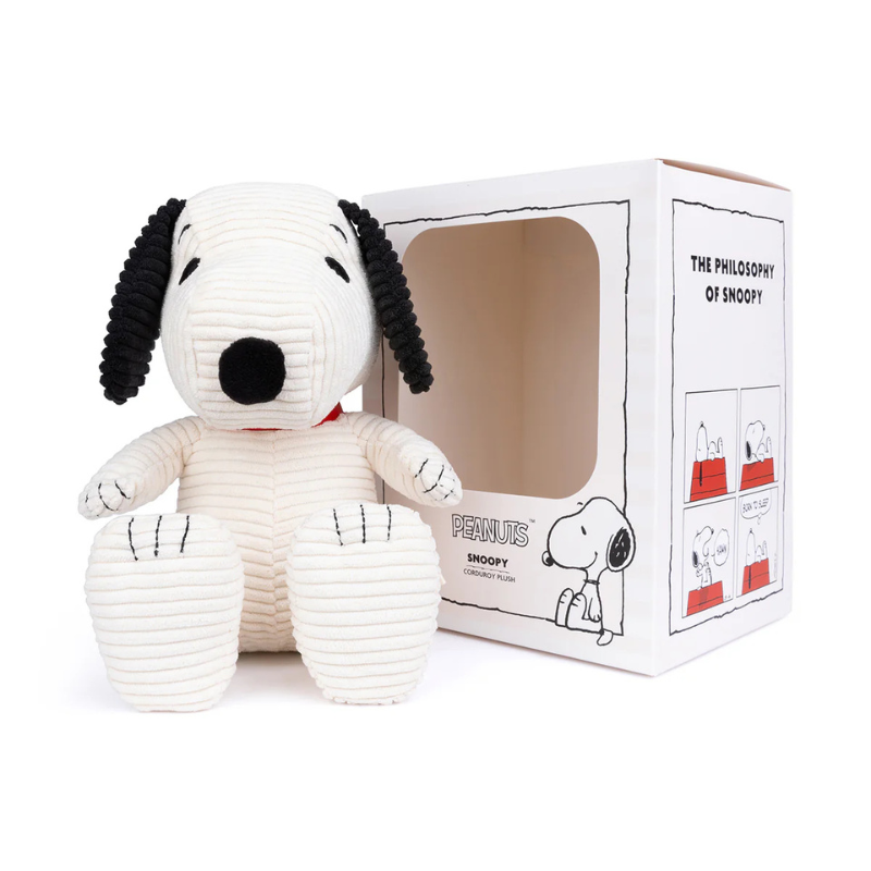 PEANUTS SNOOPY ECO Corduroy Cream in giftbox 11" Plush