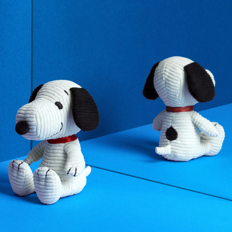PEANUTS SNOOPY ECO Corduroy Cream 7.5" Plush