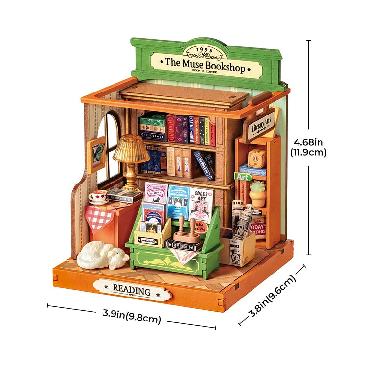 Rolife The Muse Bookshop DIY Miniature House