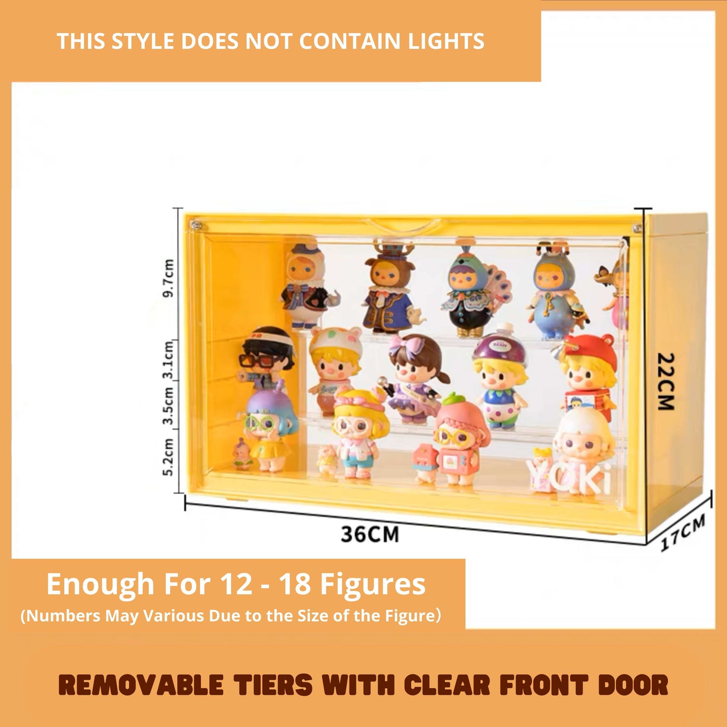 Yoki Display Box: Transparent Back (No Light)