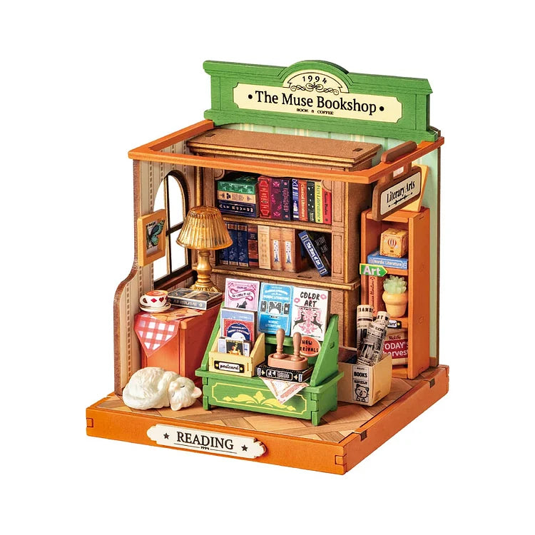 Rolife The Muse Bookshop DIY Miniature House