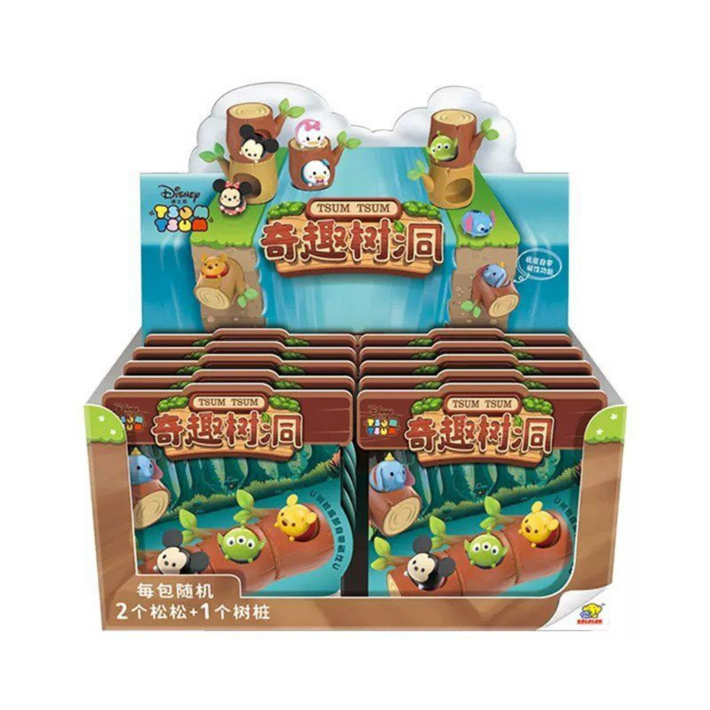 Top Toy Disney Tsum Tsum Tree Log Mini Beans Blind Bag (2 in 1 + 1 Log)