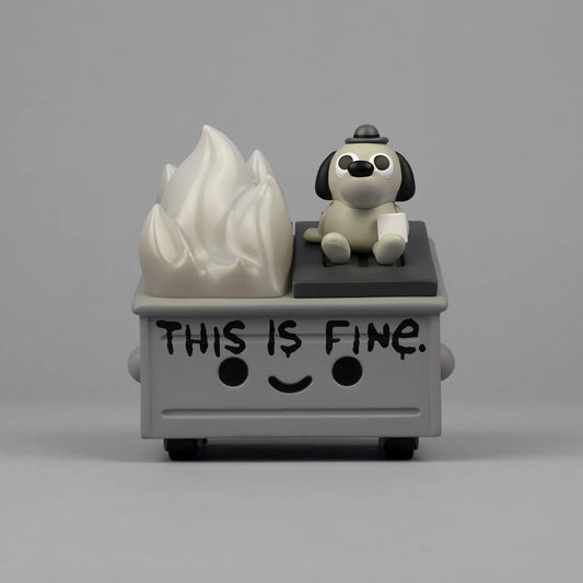 Dumpster Fire - This is Fine Vinyl Figure - Newsprint Edition
