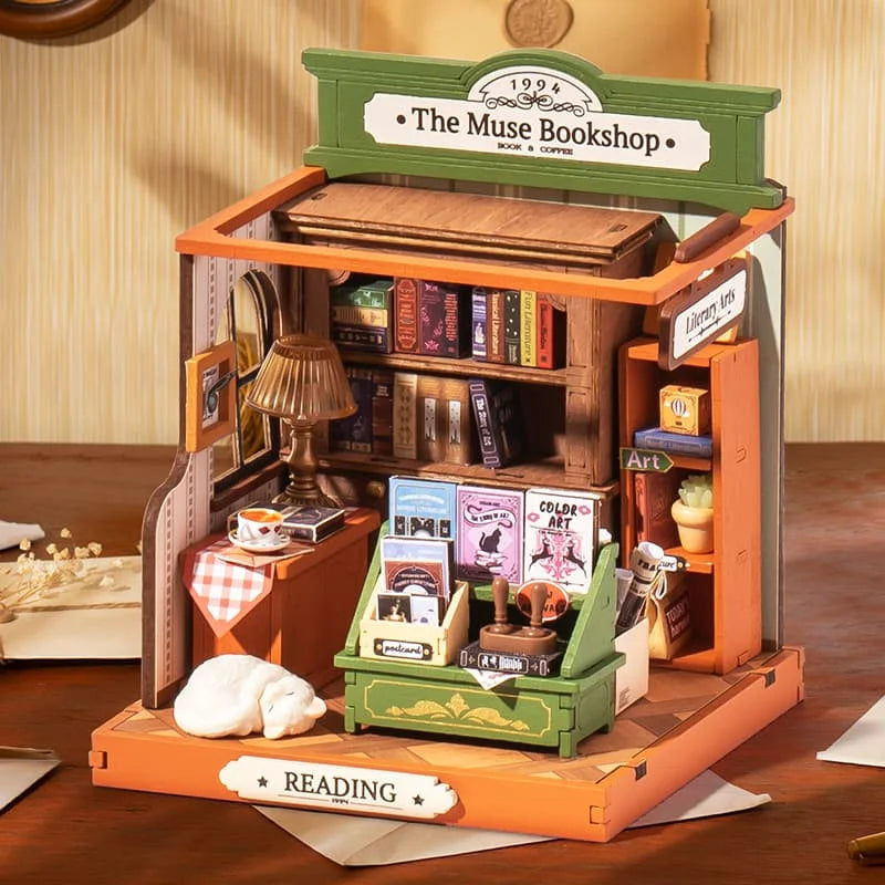 Rolife The Muse Bookshop DIY Miniature House