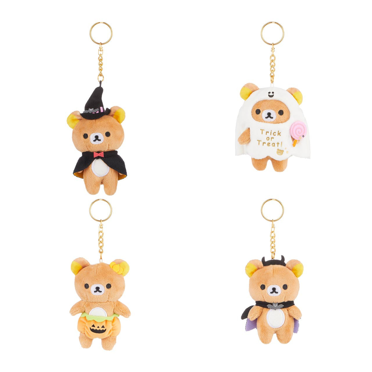 San-X Rilakkuma Original Halloween Series Plush Keychain Blind Box