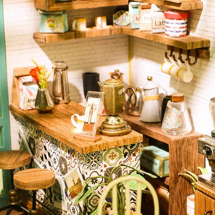 Rolife: Simon's Coffee Shop DIY Miniature Dollhouse Kit