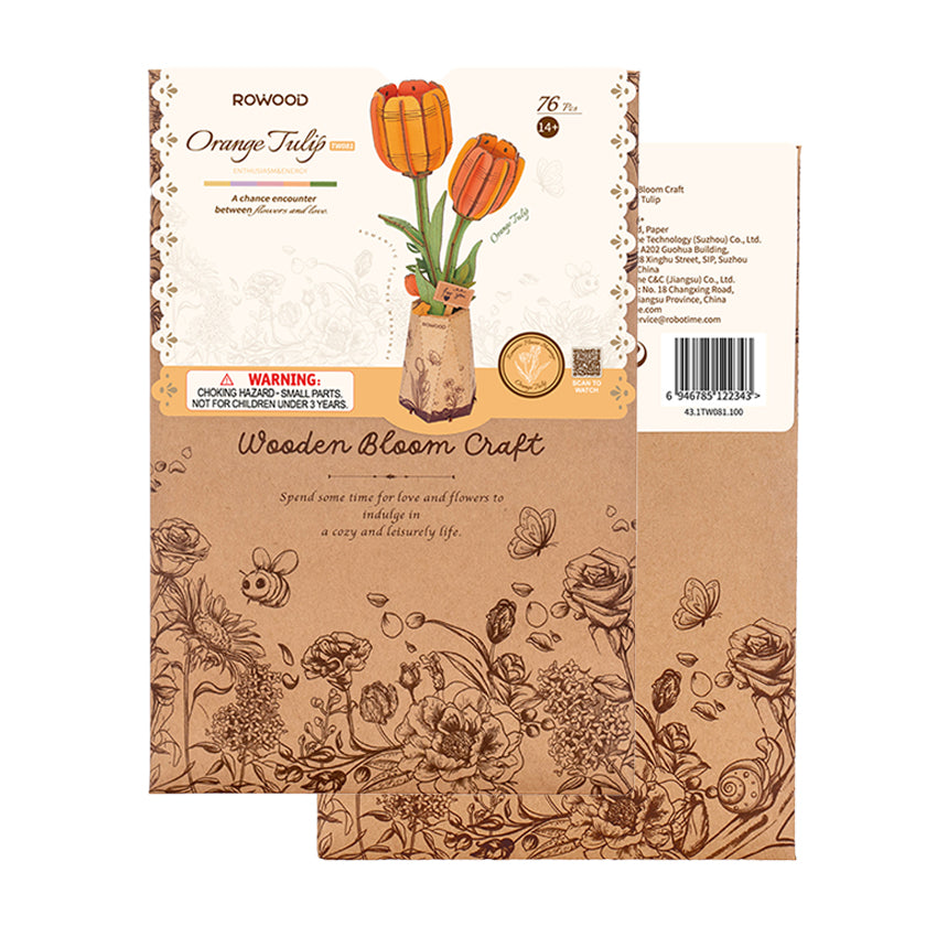ROWOOD Orange Tulip Wood Kit