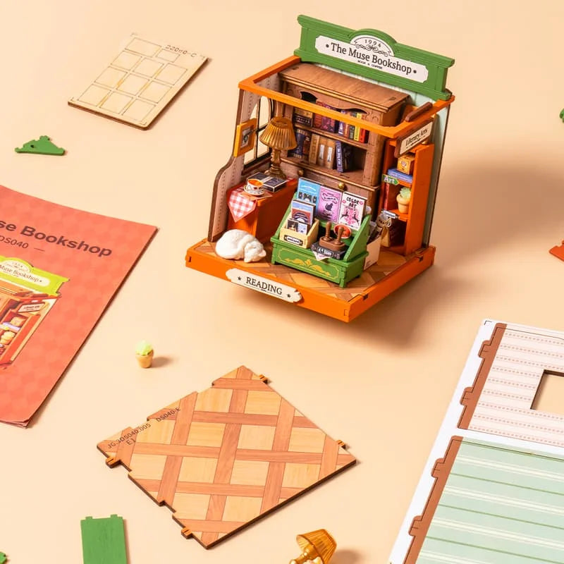 Rolife The Muse Bookshop DIY Miniature House