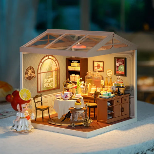 Rolife Sweet Sips Tea DIY Plastic Miniature House