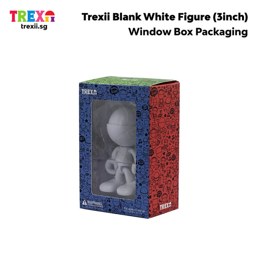 Trexii Blank White Figure – Classic Round Head