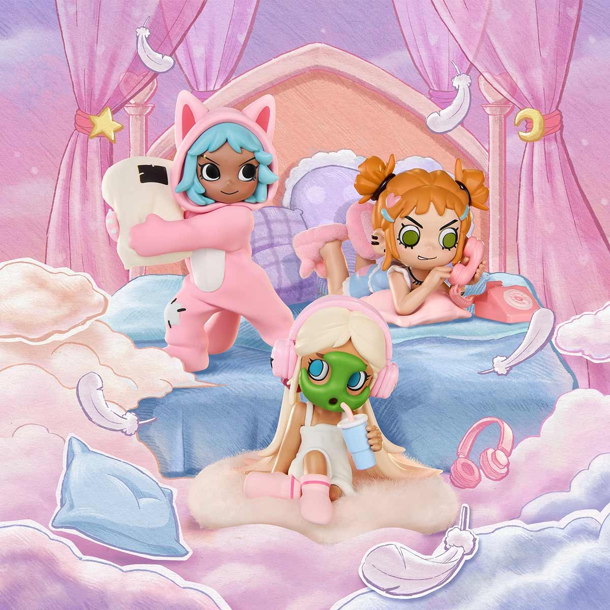 POP MART Lil Peach Riot Sleepover Series Figures